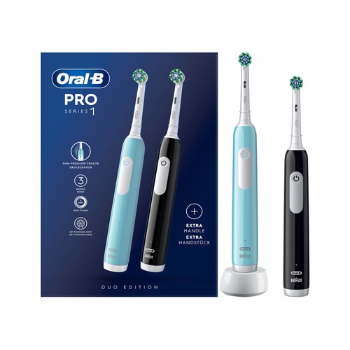 Pack de 2 cepillos de dientes eléctricos ORAL-B Pro Series 1 Duo ...