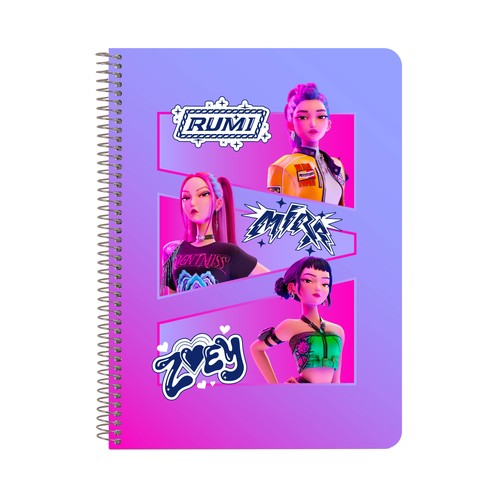 Libreta cuarto tapas duras 80 hojas. K-POP