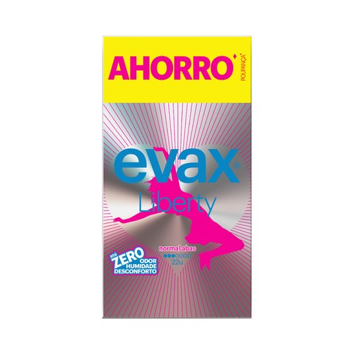 EVAX Compresas normal con alas EVAX Liberty 22 uds.