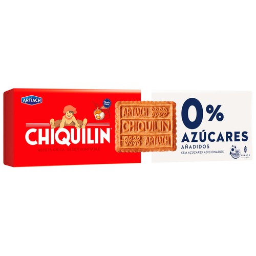 CHIQUILÍN Galleta digestive de cereales sin azucares añadidos 175 g.