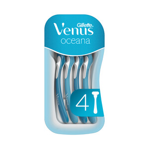 VENUS Maquinilla desechable para depilación femenina con cabezal de 3 hojas VENUS Oceana de Gillette 4 uds.