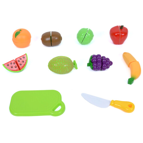 Frutas y vegetales cortadas con cuchillo incluido, 10 piezas ONE TWO FUN ALCAMPO.