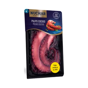 NUCHAR Pulpo cocido en su jugo dos patas NUCHAR 160 gr.
