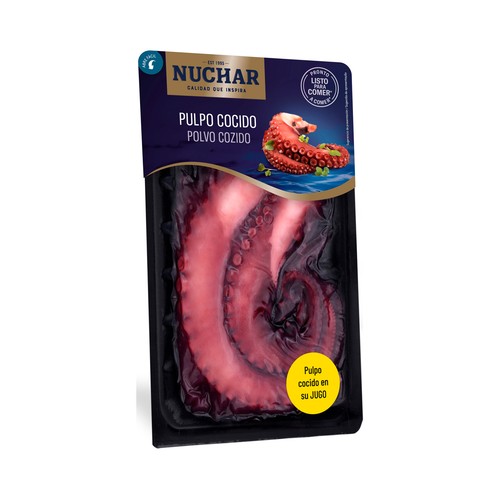 Pulpo cocido en su jugo dos patas NUCHAR 160 gr.