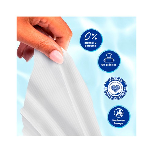 DODOT Aqua Toallitas húmedas para bebé, 99% agua 60 uds.