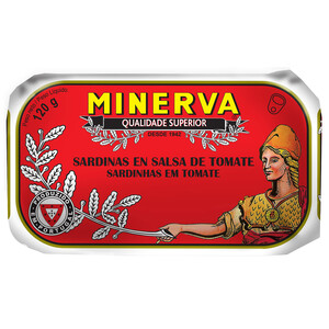 Imagen de MINERVA Sardinas en salsa de tomate 120 g.