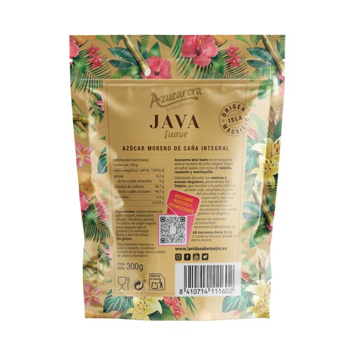 AZUCARERA Azúcar moreno molido java suave 300g