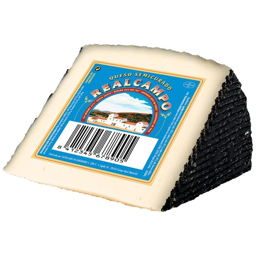 REALCAMPO Queso mezcla semicurado, cuña.