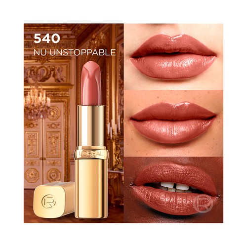 L´ORÉAL PARIS Color riche Tono 540 Nu unstoppable Barra de labios con acabado satinado.