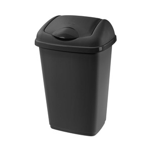 Cubo de basura de 15 l, con tapa abatible.