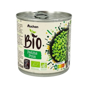 Imagen de ALCAMPO ECOLÓGICO Guisantes ecológicos sin azúcares añadidos 280 g.