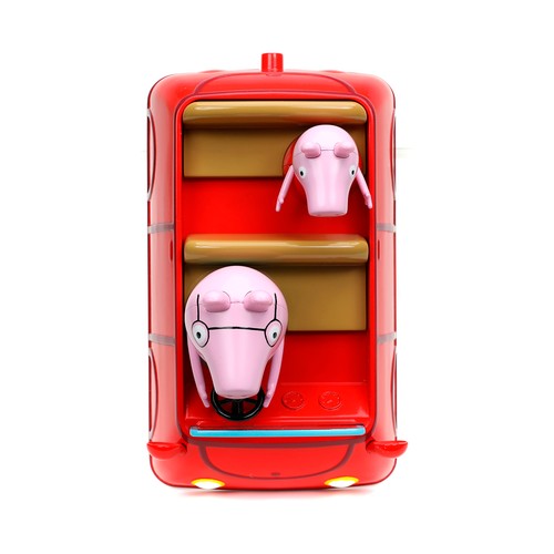 Coche descapotable radicontrol con muñecos PEPPA PIG.