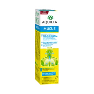 AQUILEA Mucus Complemento alimenticio sabor limón que ayuda en el bienestar de los bronquios 15 uds.