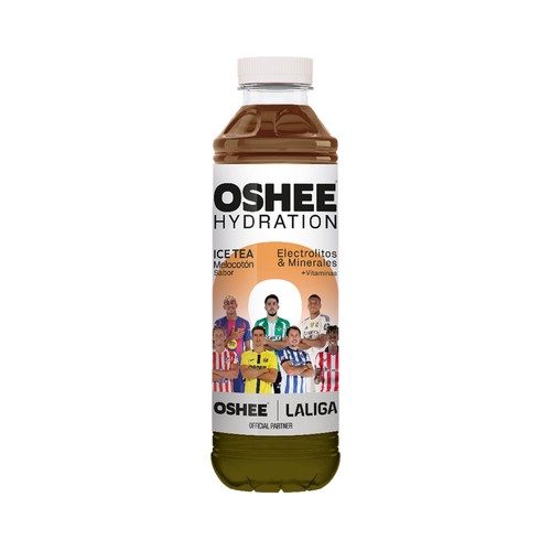 OSHEE Bebida Isotónica ice tea melocotón 555 ml.