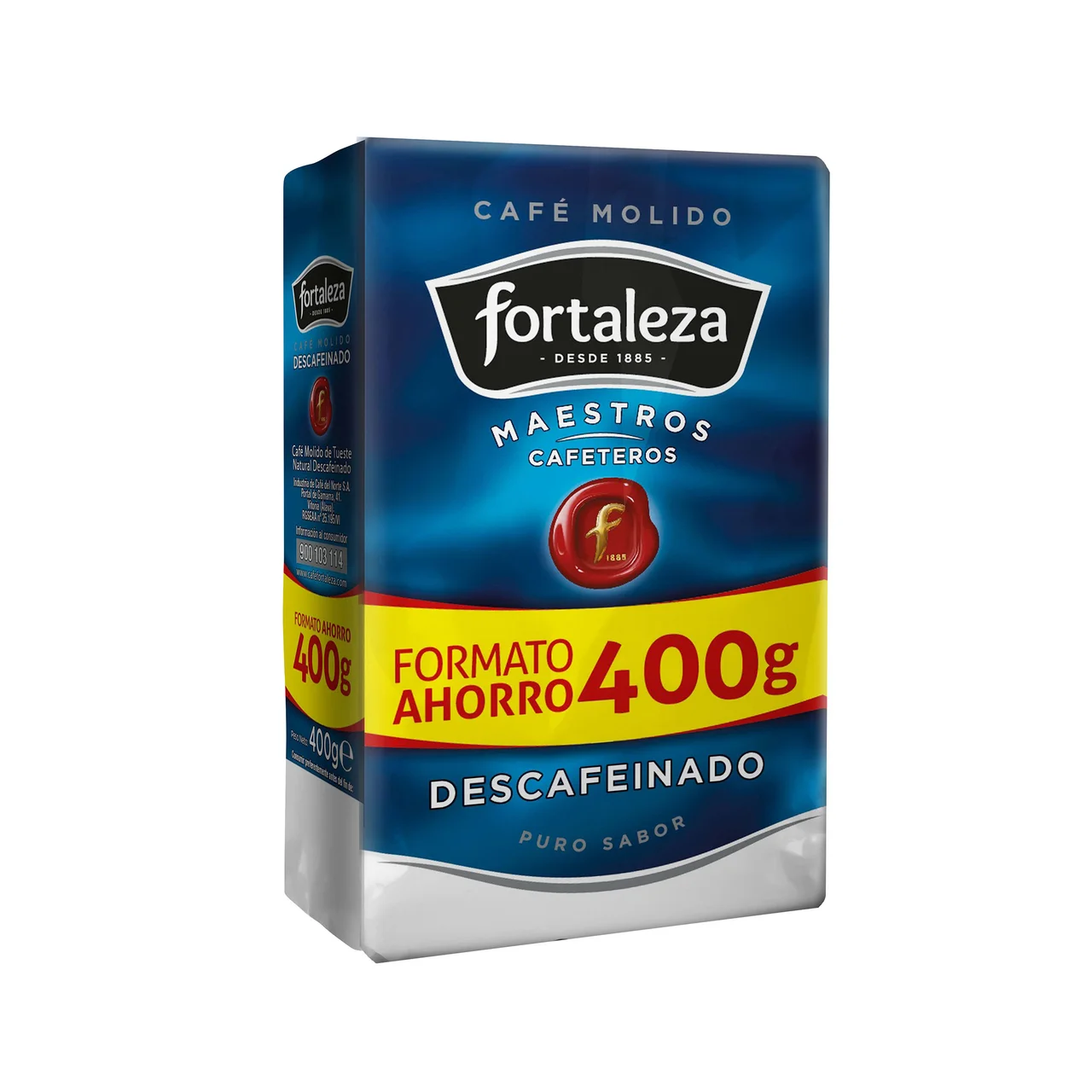 Café molido descafeinado natural 400 g.
