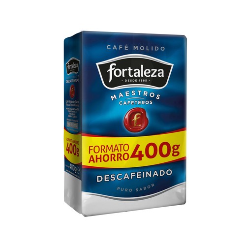 FORTALEZA Café molido descafeinado natural 400 g.