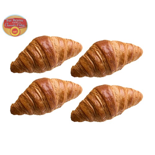 Croissant de mantequilla con Denominación de Origen Protegida (DOP) 4 uds. 240 g.