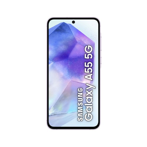 SAMSUNG Galaxy A55 5G violeta, 128GB + 8GB, móvil 17cm (6,6"). SM-A556BLVAEUB