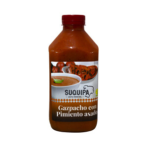 SUQUIPÁ Gazpacho 100% vegetal con de pimiento asado SUQUIPA 1 l.