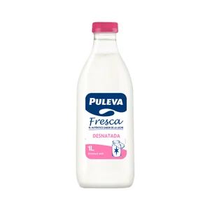 PULEVA Leche fresca de vaca desnatada 1 l.
