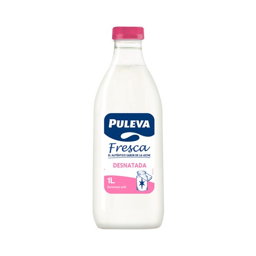 PULEVA Leche fresca de vaca desnatada 1 l.