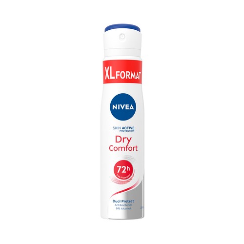 NIVEA Desodorante en spray para mujer con acción antitranspirante hasta 72 horas NIVEA Dry comfort 250 ml.