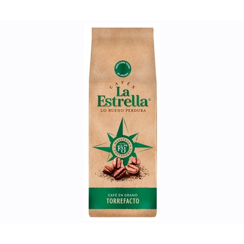 Café en grano torrefacto LA ESTRELLA 500 g.