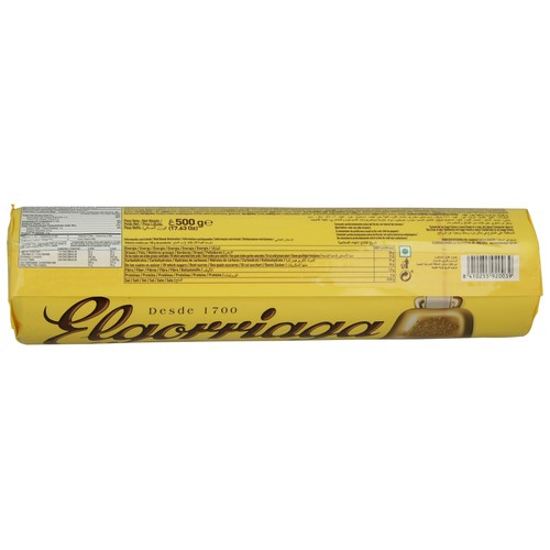ELGORRIAGA Galletas rellenas con sabor a coco 500 g.