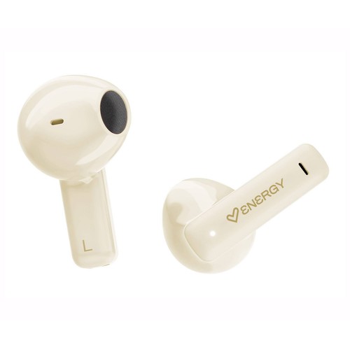 Auriculares Inalámbricos Bluetooth ENERGY SISTEM Streetmusic cream, con estuche de carga, 20h autonomía