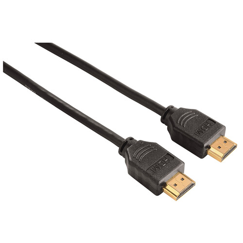 Cable QILIVE de HDMI macho a HDMI macho, 1,5 metros, terminales dorados, color negro.