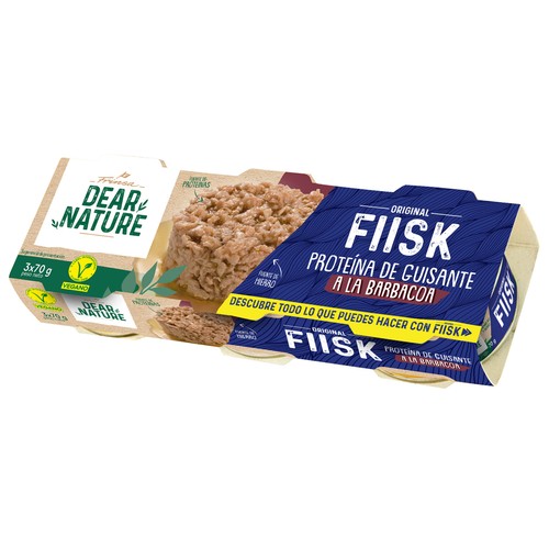 FIISK Proteina de guisante a la barbacoa 3 uds, 70 g.