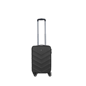 Maleta de cabina rígida de color negro de 55 cm y 4 ruedas ABS, AIRPORT ALCAMPO.