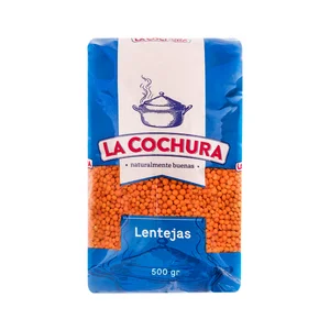 LA COCHURA Lentejas roja LA COCHURA paquete de 500 g.