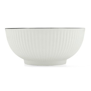 Imagen de Bol ensaladera Gastro Black de porcelana con relieve 20,5cm, QUID