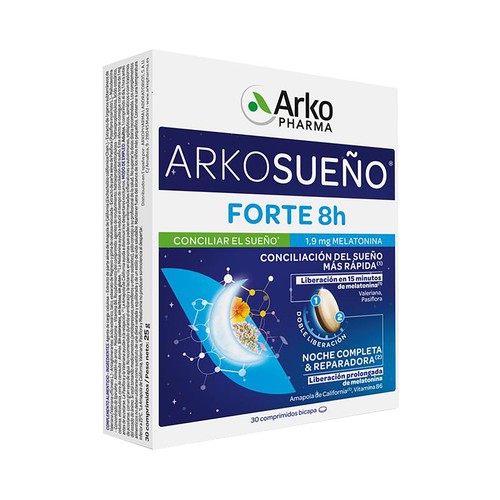 ARKOPHARMA Arkosueño forte Complemento alimenticio a base de extractos naturales, para ayudar a conciliar el sueño 30 uds.