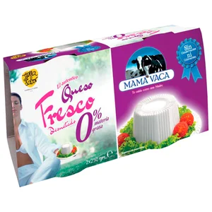 MAMÁ VACA Queso fresco desnatado MAMÁ VACA 2 uds. x 250 g.