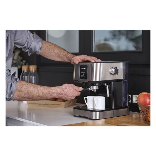 Cafetera espresso QILIVE Q.5685, presión 15bar, capacidad 1,5L, café molido.