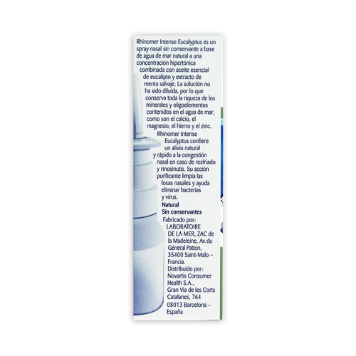 RHINOMER Tratamiento nasal descongestionante y purificante, ayuda a eliminar bacterias y virus RHINOMER 20 ml.
