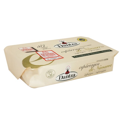DANTZA Espárragos blancos en lata, 5/7 piezas 220 g.