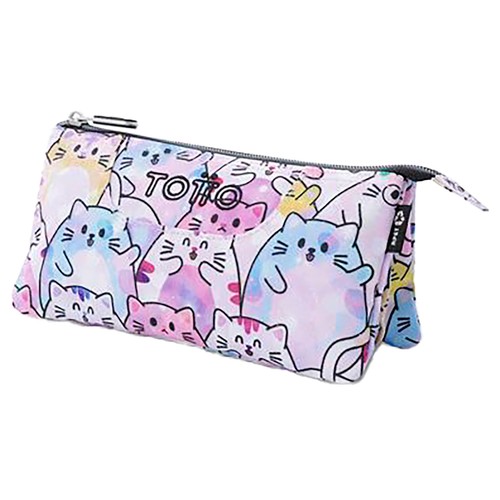 Portatodo tablero glitter - paws 3 compt. TOTTO