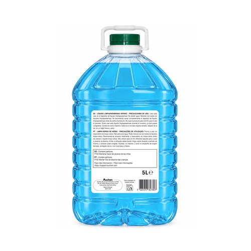 Lavaparabrisas verano 0ºC 5L, primer precio. PRODUCTO ECONÓMICO ALCAMPO.