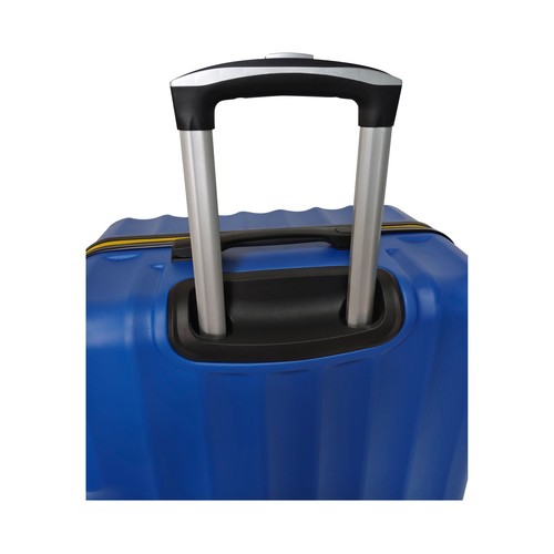 Maleta cabina tipo trolley talla S Rígida, 8 ruedas con cierre Linear azul. AIRPORT