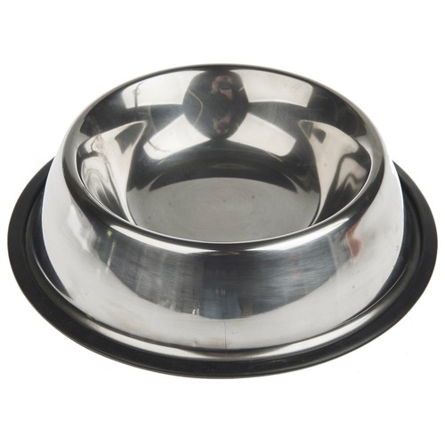 PRODUCTO ALCAMPO Cuenco antideslizante de acero inoxidable de 22 x 15 x 15 cm.