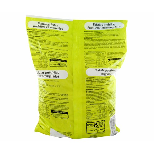 PRODUCTO ECONÓMICO ALCAMPO Patatas prefritas y ultracongeladas PRODUCTO ECONÓMICO ALCAMPO 2.5 kg.