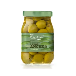 EXCELENCIA Aceituna S/H gigante sabor anchoa 350g