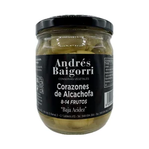 BAIGORRI Corazones de alcachofa 8/14 frutos, baja acidez 250g