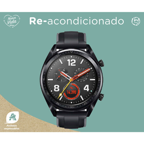 HUAWEI Watch GT (REACONDICIONADO), 46mm, Smartwatch, Amoled, GPS, frecuencia cardiáca.