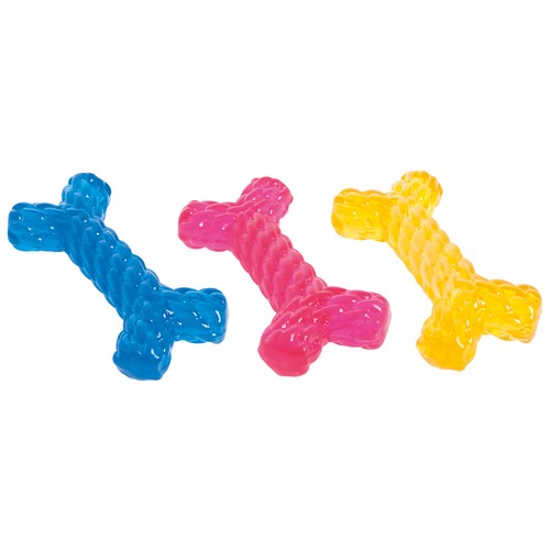 CANES JOB Juguete para perro en forma de hueso, 14 cm.
