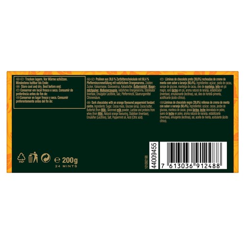 AFTER EIGHT Bombones naranja y menta 200 g.
