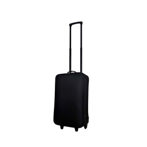Maleta de cabina flexible con 2 ruedas, de poliéster, color negro, 49cm PRODUCTO ECONÓMICO ALCAMPO.